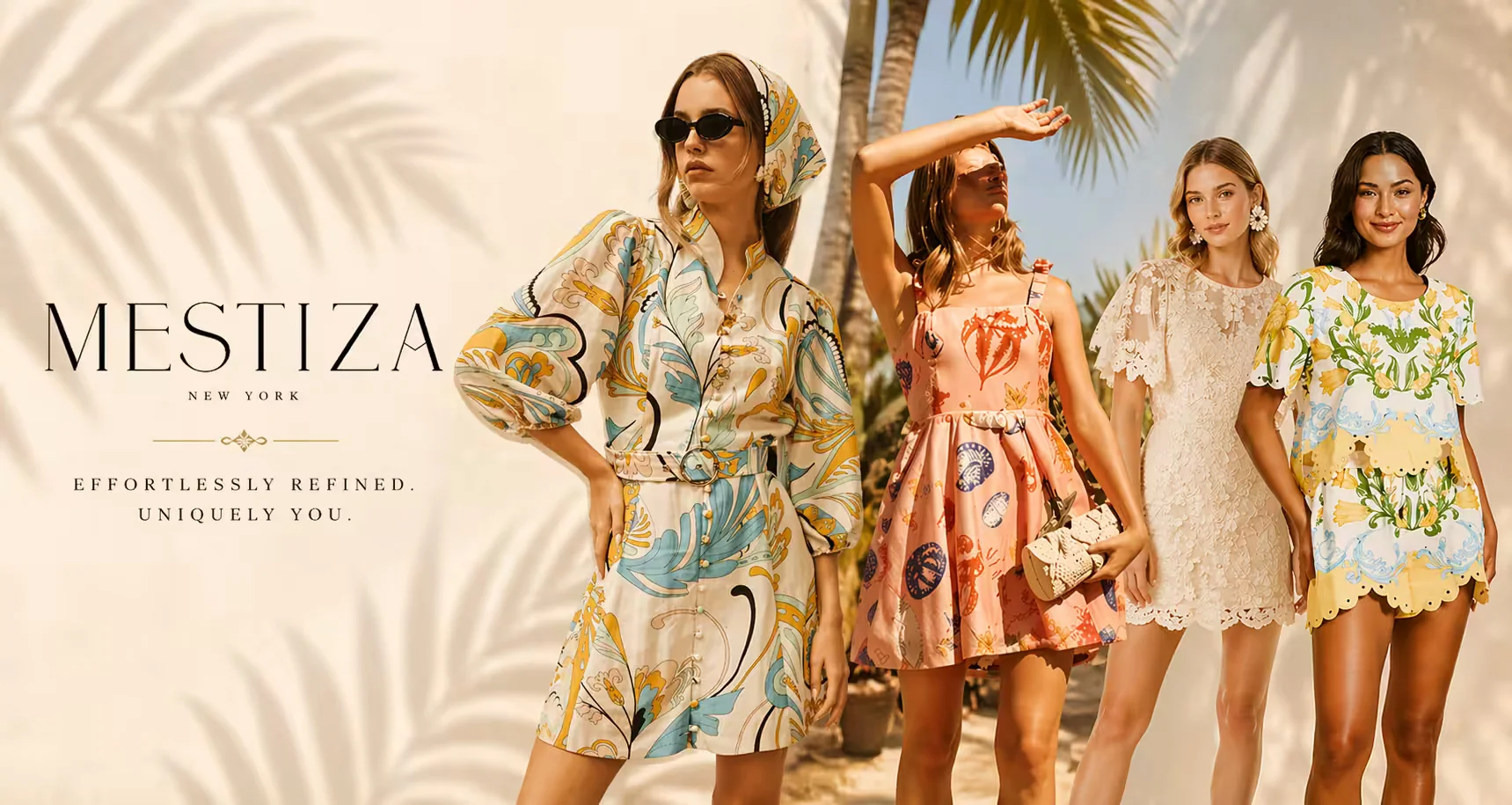 Mestiza New York ecommerce campaign and brand creative